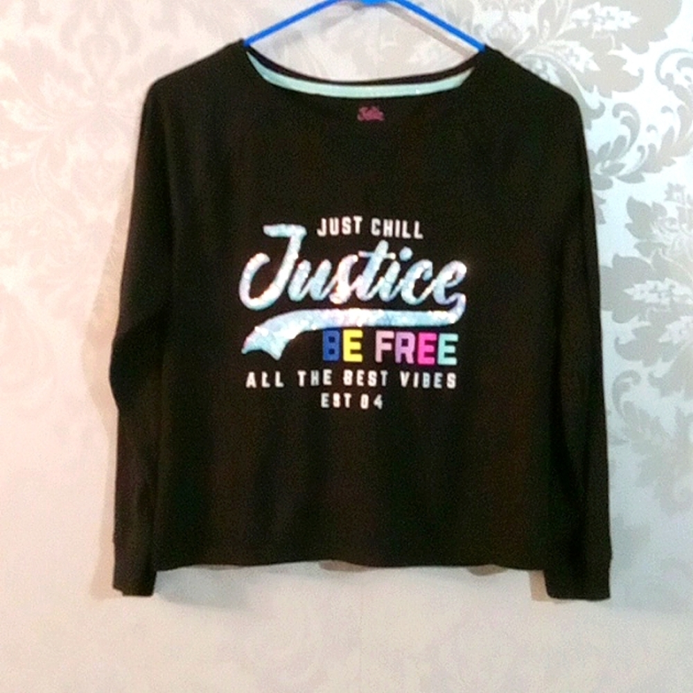 Justice Cropped Tee L